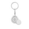 Key ring with token in Silver