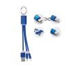 key ring with USB type C cable in Blue