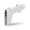 Car charger with belt cutter in white