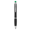 Twist ball pen with light       in green