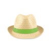 Paper straw hat in Green