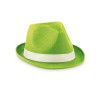 Coloured polyester hat in Green