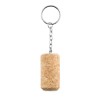 Wine cork key ring in Brown