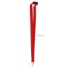 Lanyard with metal hook 20 mm in Red