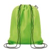190T RPET drawstring bag in Green