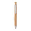 Bamboo/Wheat-Straw ABS ball pen in Brown