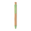 Bamboo/Wheat-Straw ABS ball pen in Green