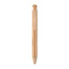 Bamboo/Wheat-Straw ABS ball pen in Orange