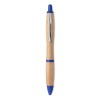Ball pen in ABS and bamboo in Blue