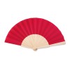 Manual hand fan wood in Red