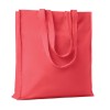 140gr/m² cotton shopping bag in Red