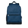 600D 2 tone polyester backpack in Blue