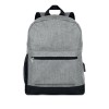 600D 2 tone polyester backpack in Grey