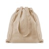 140gr/m² recycled fabric bag in Brown