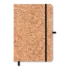 A5 cork notebook 96 lined in Black