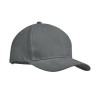 Brushed heavy cotton 6 panel Ba in Grey