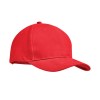 Brushed heavy cotton 6 panel Ba in Red
