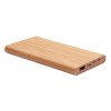 Wireless power bank in bamboo in Brown
