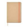 A5 recycled notebook 80 lined in Orange