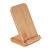 Bamboo wireless charge stand5W in Brown