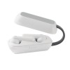 TWS wireless charging earbuds in White