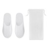 Pair of slippers in pouch in White