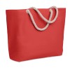 Beach bag with cord handle in Red