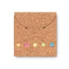 Cork sticky note memo pad in Brown