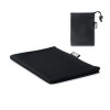RPET sports towel and pouch in Black