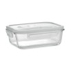 Glass lunchbox & PP lid 900ml in White