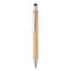 Bamboo stylus pen blue ink in Brown