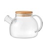 Teapot borosilicate glass 850ml in White