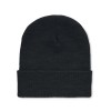 Beanie in RPET with cuff in Black
