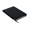 A5 RPET notebook 80 lined in Black