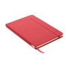 A5 RPET notebook 80 lined in Red