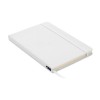 A5 RPET notebook 80 lined in White