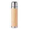 Double wall bamboo cover flask in Brown