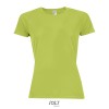 SPORTY WOMEN T-SHIRT POLYES in Green