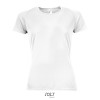 SPORTY WOMEN T-SHIRT POLYES in White