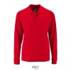 PERFECT MEN LSL POLO 180g in Red