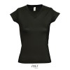 MOON WOMEN'S V-NECK T-SHIRT in Black