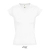 MOON WOMEN'S V-NECK T-SHIRT in White