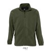 NORTH Zipped Fleece Jacket in Green