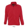 NORTH Zipped Fleece Jacket in Red