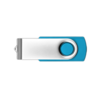 Twister USB Flash Drive in cyan