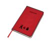 Lincoln PU Notebook in red