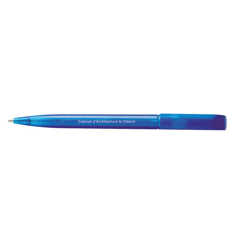 Frosted Espace Ballpen in trans-blue