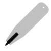 Kite Ballpen (Line Colours) in white