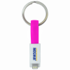 2-in-1 Keyring Charging Cable in Pink