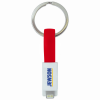 2-in-1 Keyring Charging Cable in Red